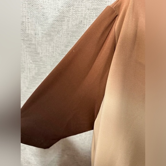 sublime x jay godfrey brown ombre cowl neck dress size S - Picture 7 of 11